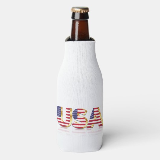 Verenigde Staten van Amerika Flag Bottle Cooler Ve (Fles Voorkant)