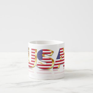 Verenigde Staten van Amerika Flag Espresso Cup Ver Espresso Kop