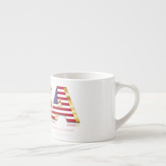 Verenigde Staten van Amerika Flag Espresso Cup Ver Espresso Kop (Rechts)