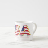 Verenigde Staten van Amerika Flag Espresso Cup Ver Kop (Voorkant rechts)