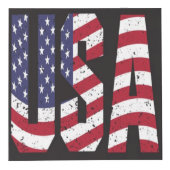 Verenigde Staten van Amerika Flag Photo Cube Kubus (Voorkant)