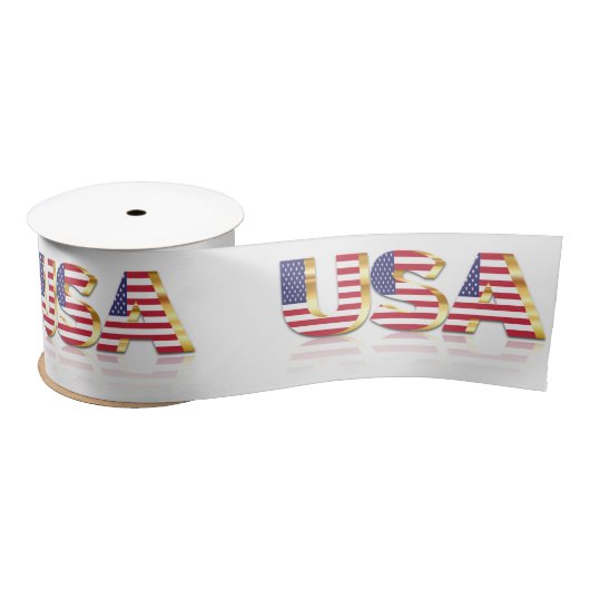 Verenigde Staten van Amerika Flag Ribbon Satijnen Lint (Spoel)