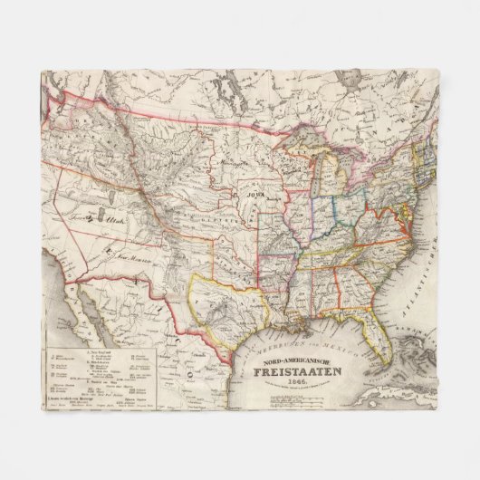 Verenigde Staten van Amerika Fleece Deken (Voorkant (Horizontaal))