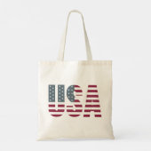 Verenigde Staten van Amerika in het Rode Witte en  Tote Bag (Achterkant)