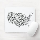 Verenigde Staten van Amerika in Tagxedo Muismat (Met muis)