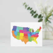 Verenigde Staten van Amerika kaart (Staand voorkant)