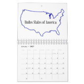 Verenigde Staten van Amerika Kalender (Jan 2027)
