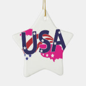 Verenigde Staten van Amerika Keramisch Ornament (Rechts)