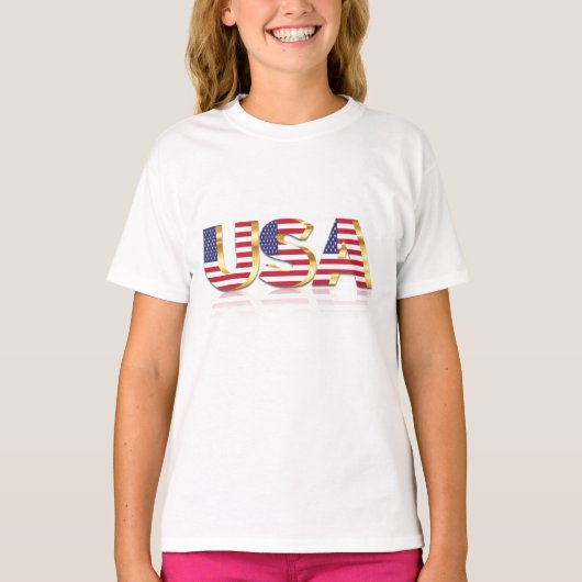 Verenigde Staten van Amerika Kinder T-Shirt Vereni (Voorkant)