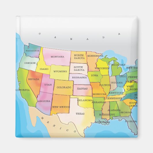 Verenigde Staten van Amerika Magneet (Voorkant)
