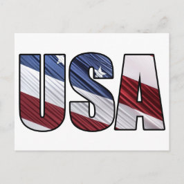 Verenigde Staten van Amerika met de rode witte en Briefkaart