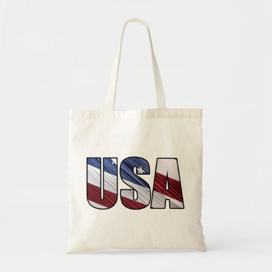 Verenigde Staten van Amerika met de rode witte en  Tote Bag (Voorkant)