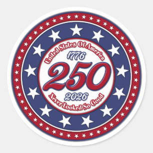 Verenigde Staten van Amerika Nooit Zo Goed Gekeken Ronde Sticker