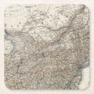 Verenigde Staten van Amerika Noordoost Kartonnen Onderzetters