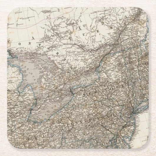 Verenigde Staten van Amerika Noordoost Kartonnen Onderzetters (Voorkant)