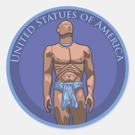 Verenigde Staten van Amerika officiële swag gear m Ronde Sticker (Voorkant)