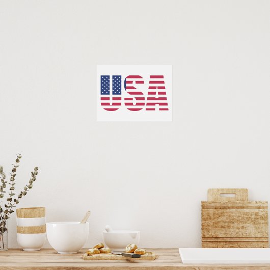 Verenigde Staten van Amerika Ontwerp van de Amerik Poster (Keuken)