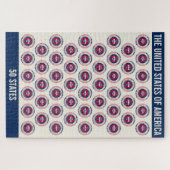 Verenigde Staten van Amerika Patriottische 50 Stat Legpuzzel (Horizontaal)