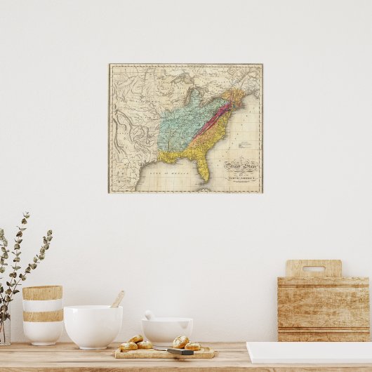 Verenigde Staten van Amerika Poster (Keuken)