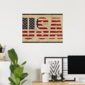 Verenigde Staten van Amerika Poster (Thuiskantoor)