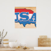 Verenigde Staten van Amerika Poster (Keuken)