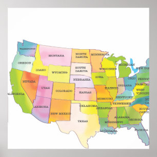 Verenigde Staten van Amerika Poster