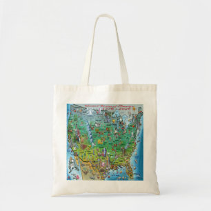 Verenigde Staten van Amerika Pretkaart Poster Tote Bag