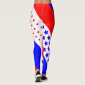VERENIGDE STATEN VAN AMERIKA ROOD WIT & BLAUW USA LEGGINGS (Achterkant)
