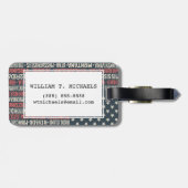 Verenigde Staten van Amerika |Staten en hoofdstede Bagagelabel (Achterkant horizontaal)