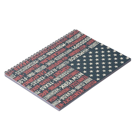 Verenigde Staten van Amerika |Staten en hoofdstede Notitieboek (Linkerzijde)