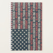 Verenigde Staten van Amerika |Staten en hoofdstede Planner (Voorkant)