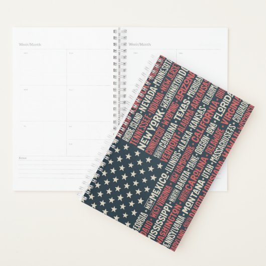 Verenigde Staten van Amerika |Staten en hoofdstede Planner (Display)