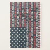 Verenigde Staten van Amerika |Staten en hoofdstede Planner (Achterkant)