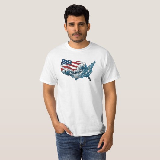 Verenigde Staten van Amerika T-shirt (Voorkant volledig)
