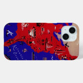 Verenigde Staten van Amerika Travel Bureau Kaart Case-Mate iPhone Case (Achterkant (horizontaal))