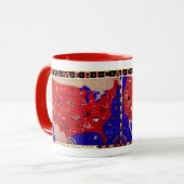  Verenigde Staten van Amerika Travel Bureau Kaart Mok (Voorkant links)