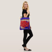  Verenigde Staten van Amerika Travel Bureau Kaart Tote Bag (Op model)