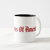 Verenigde Staten van Amerika Tweekleurige Koffiemok (Voorkant rechts)