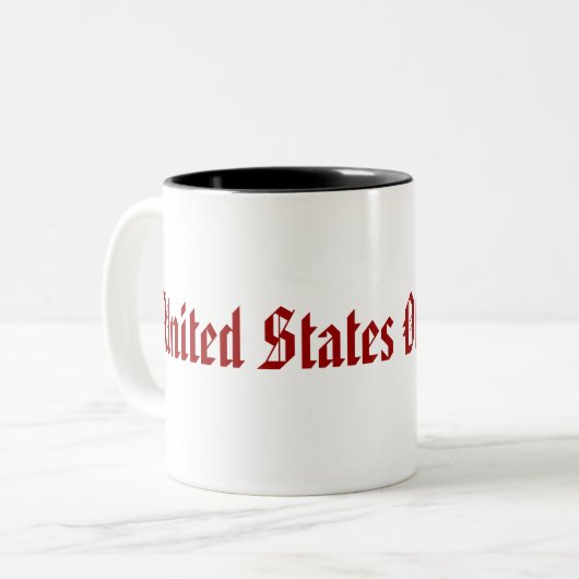 Verenigde Staten van Amerika Tweekleurige Koffiemok (Voorkant links)