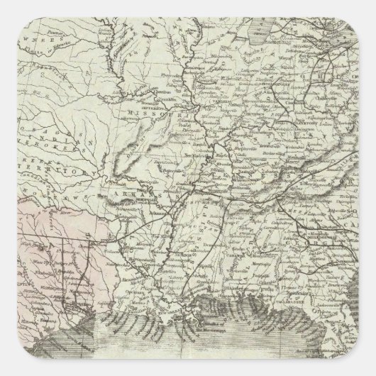 Verenigde Staten van Amerika Vierkante Sticker (Voorkant)