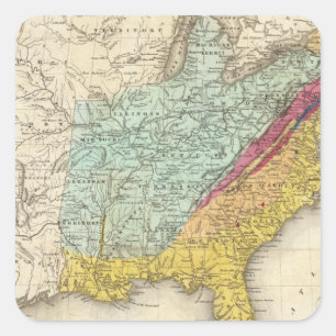 Verenigde Staten van Amerika Vierkante Sticker