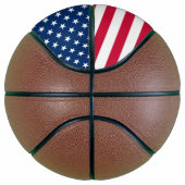 Verenigde Staten van Amerika Vlag Basketball Veren Basketbal (Rechts)