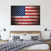 Verenigde Staten van Amerika Vlag Canvas Afbeeldin (Insitu (Slaapkamer))