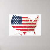 Verenigde Staten van Amerika Vlag Canvas Afbeeldin (Voorkant)