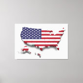 Verenigde Staten van Amerika Vlag Canvas Afbeeldin (Voorkant)