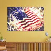 Verenigde Staten van Amerika Vlag Canvas Afbeeldin (Insitu (Woonkamer))
