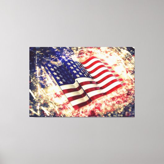 Verenigde Staten van Amerika Vlag Canvas Afbeeldin (Voorkant)