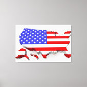 Verenigde Staten van Amerika Vlag Canvas Afbeeldin Afdruk (Voorkant)