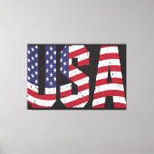 Verenigde Staten van Amerika Vlag Canvas Afbeeldin Afdruk (Voorkant)