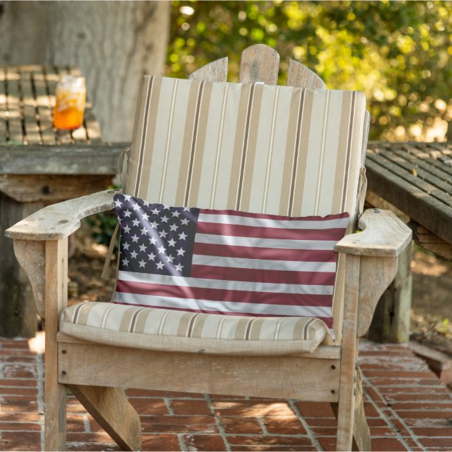 Verenigde Staten van Amerika Vlag,  Flapping Buitenkussen (Stoel)